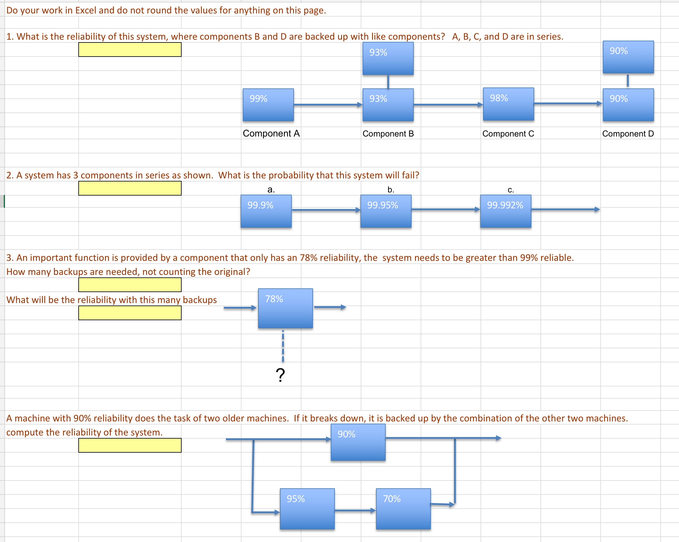  Do your work in Excel and do not round the values