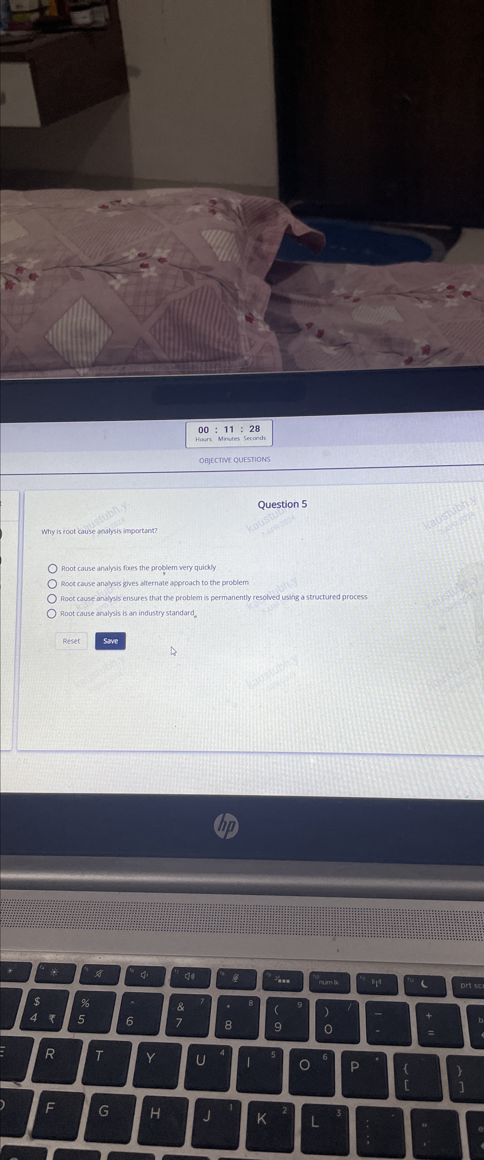  00:11:28 OBJECTIVE QUESTIONS Question 5 Why is root cause analysis important?