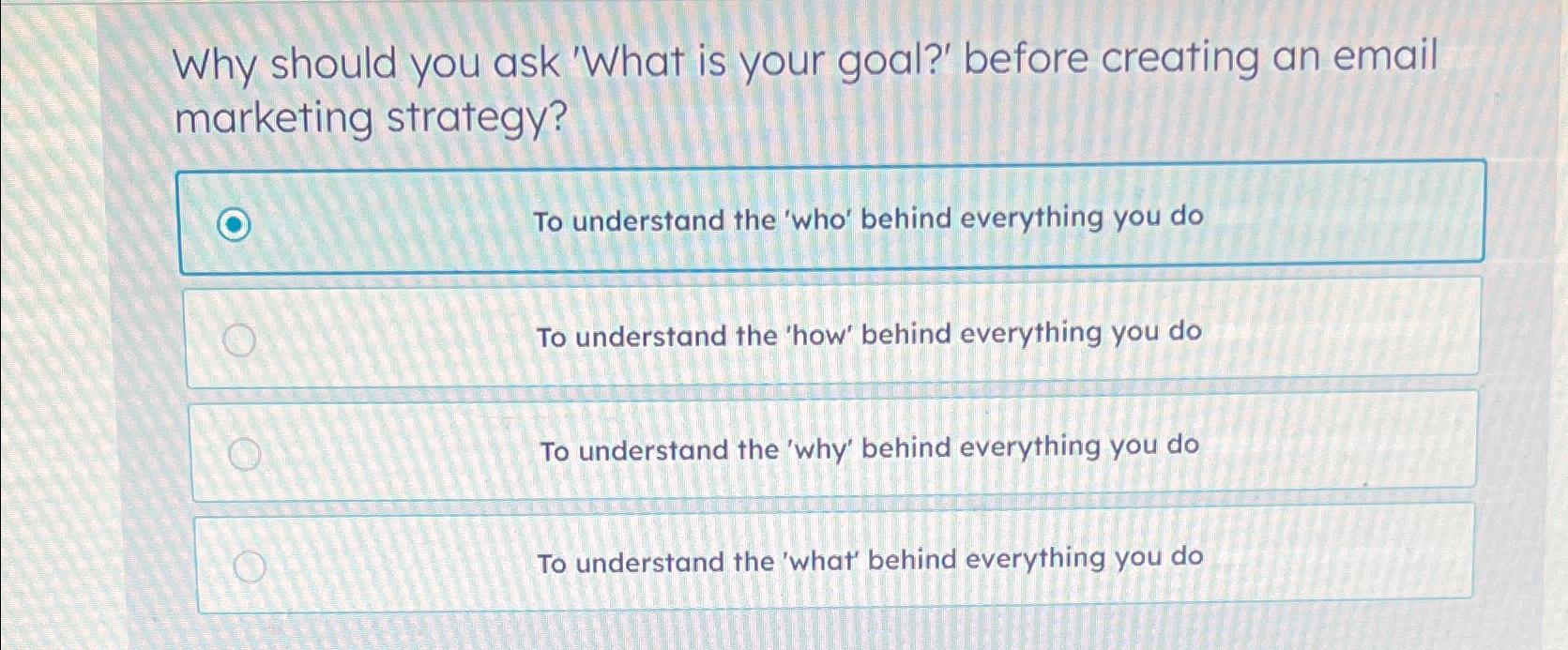  Why should you ask 'What is your goal?' before creating an