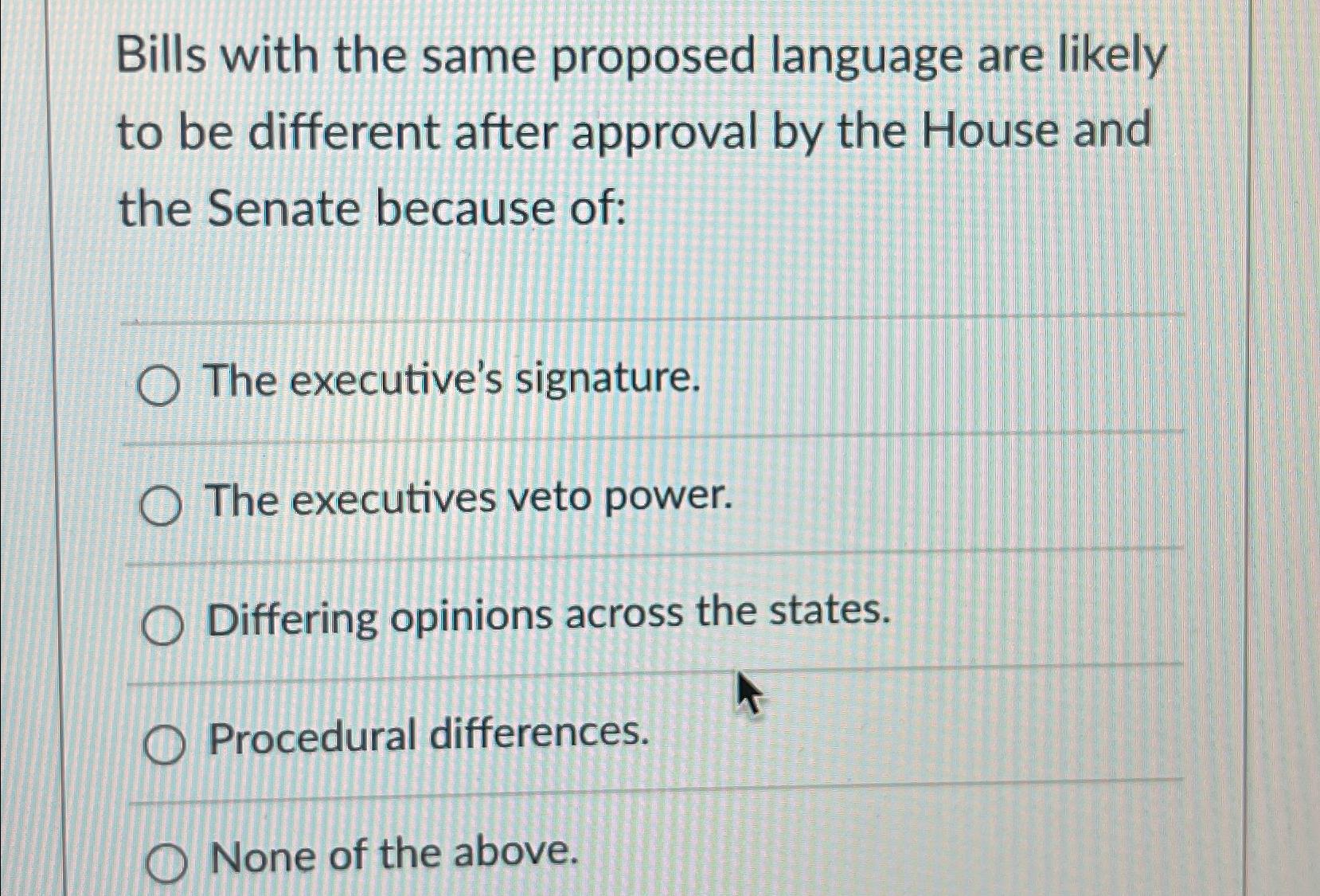  Bills with the same proposed language are likely to be different