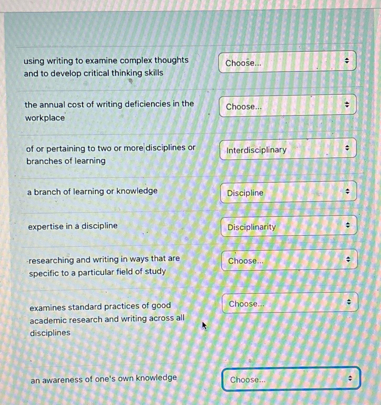 using writing to examine complex thoughts and to develop critical thinking