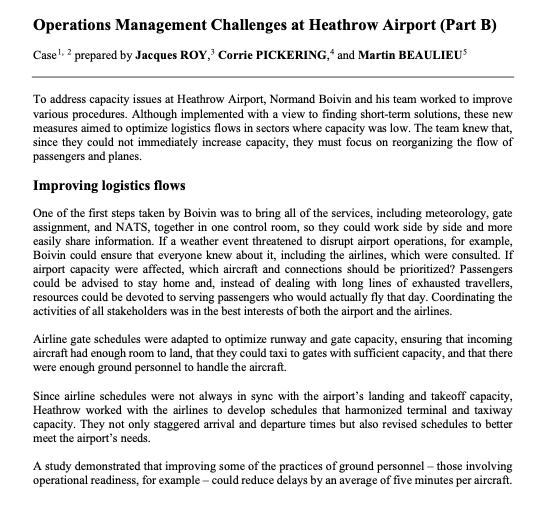  Case ?1,2 prepared by Jacques ROY, ?3 Corrie PICKERING, ?4 and