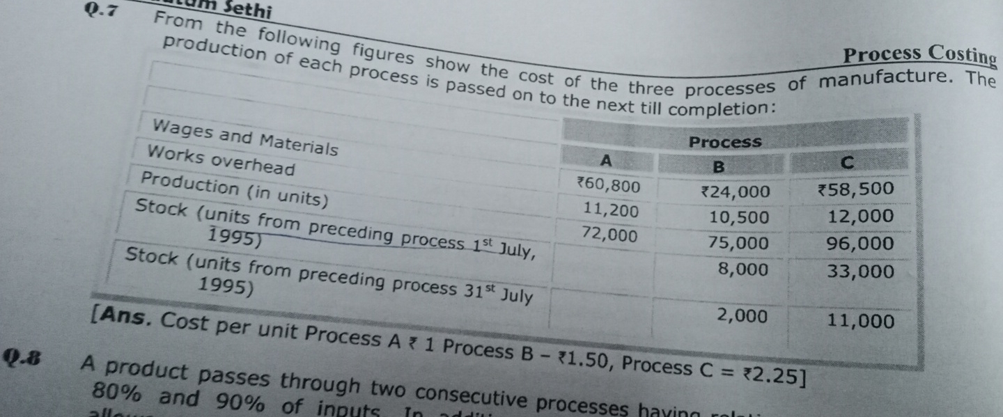  80% and 90% processes 