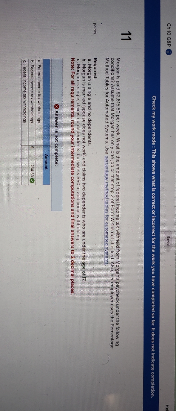 Answer for "A" CAN NOT be $217.44Answer for "C" CAN NOT be