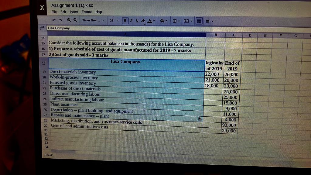  Assignment 1 (1).x/sx File Edit Insert Format Help