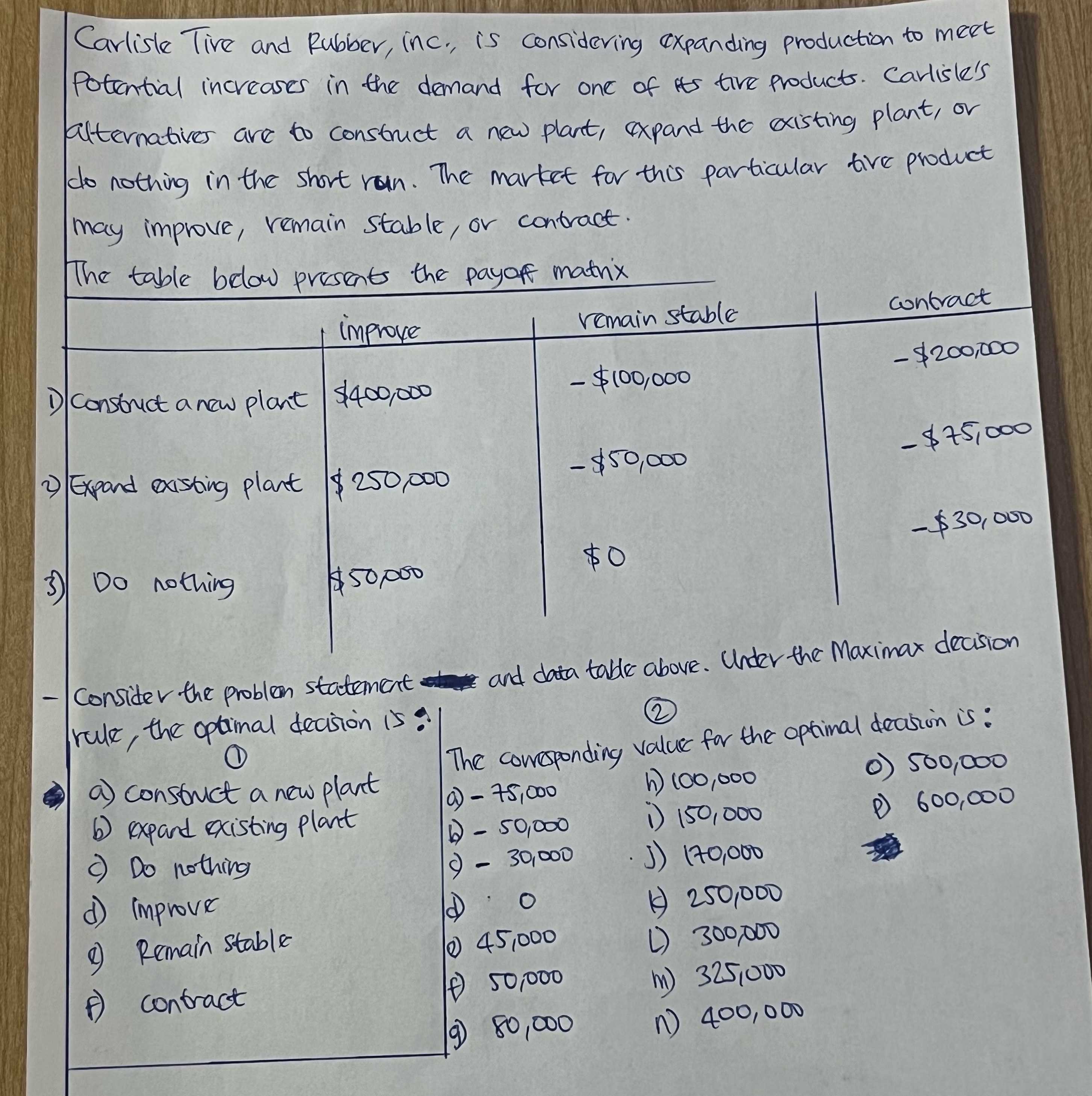  Please I need the corrct answer to this. It's due tonight.