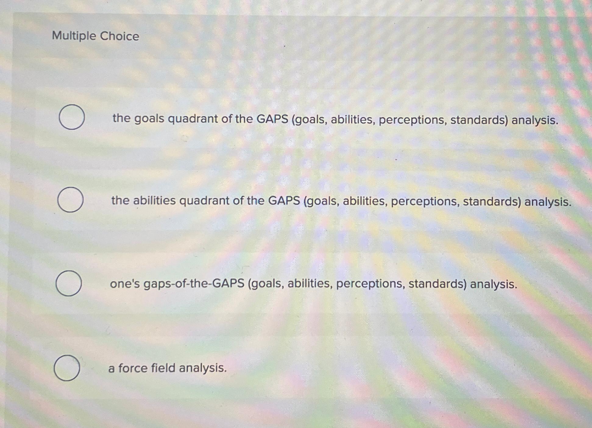  When building a development plan, onces career objective comes directly from: