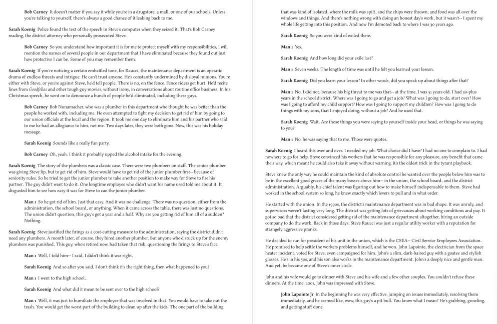 thing about the case? What would have done if you were in