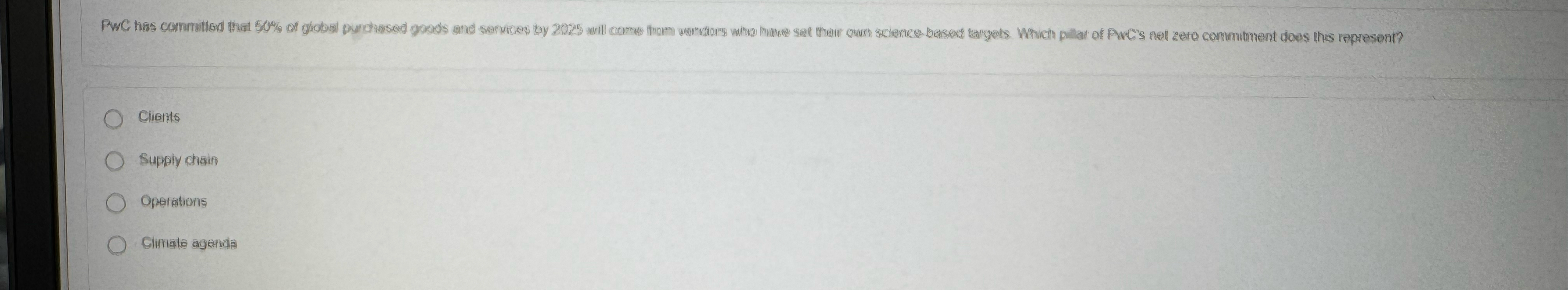  Cients Supply chain Operations Climiato agengia 