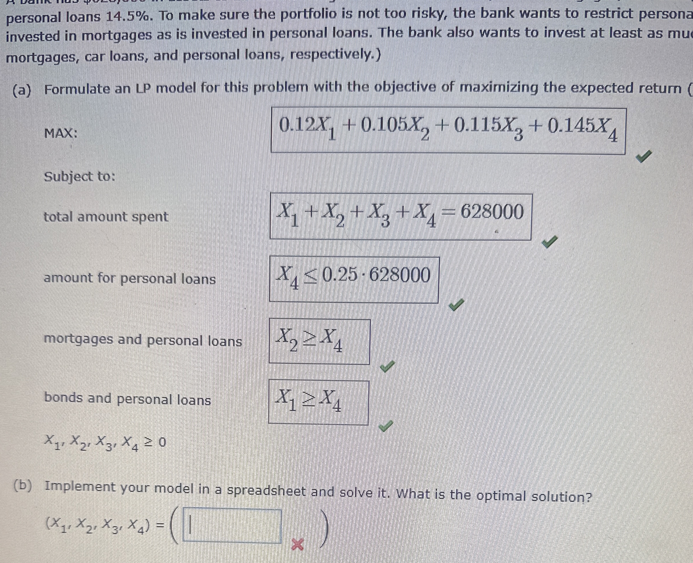  personal loans 14.5%. To make sure the portfolio is not too