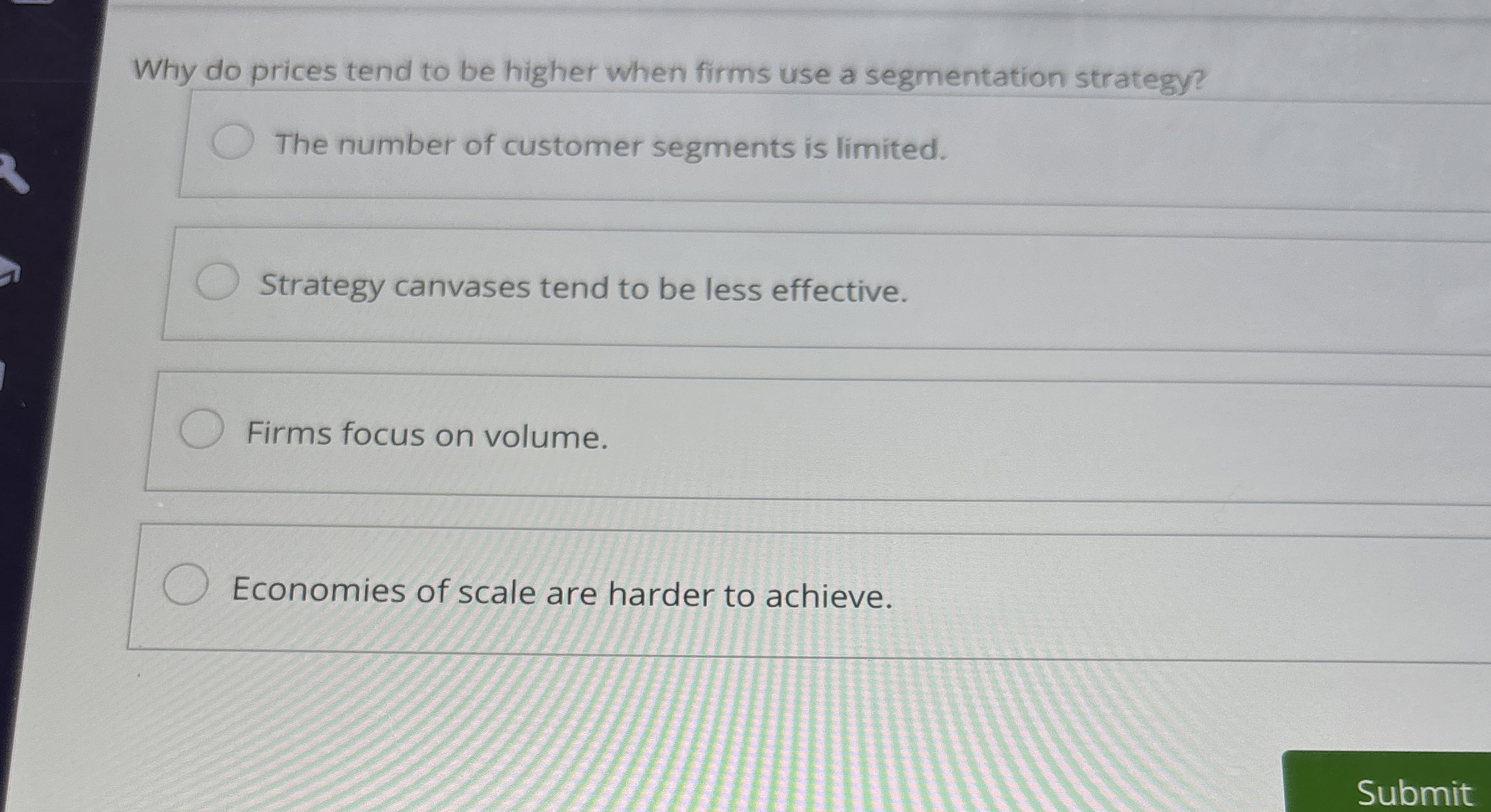  Why do prices tend to be higher when firms use a