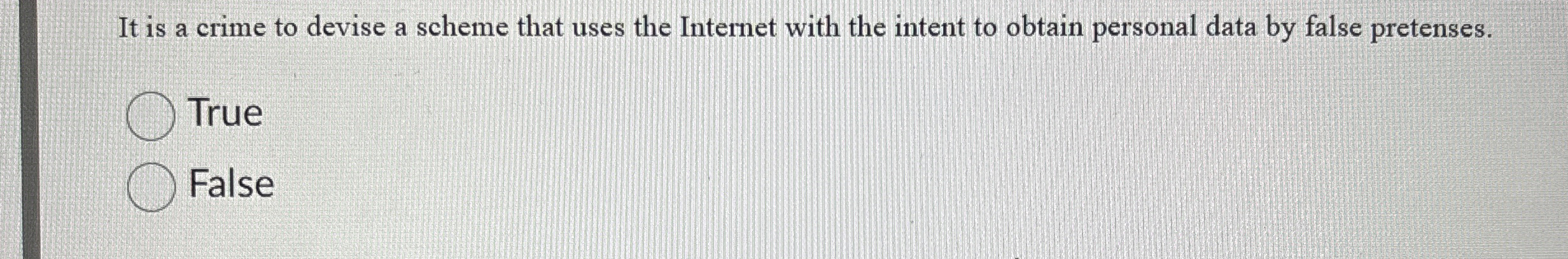  It is a crime to devise a scheme that uses the