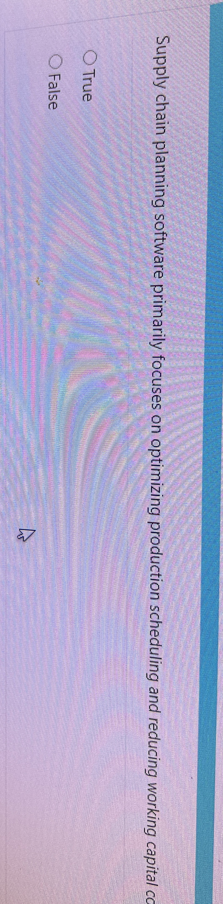  Supply chain planning software primarily focuses on optimizing production scheduling and