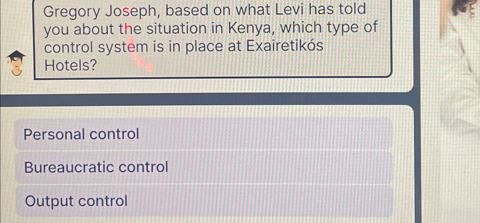  Gregory Joseph, based on what Levi has told you about the