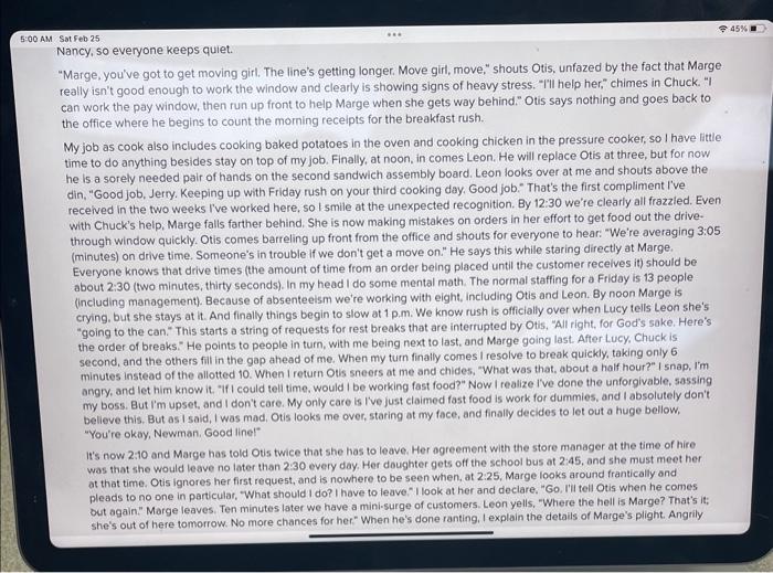 (second author of this book) spent 14 months working in seven fast-food