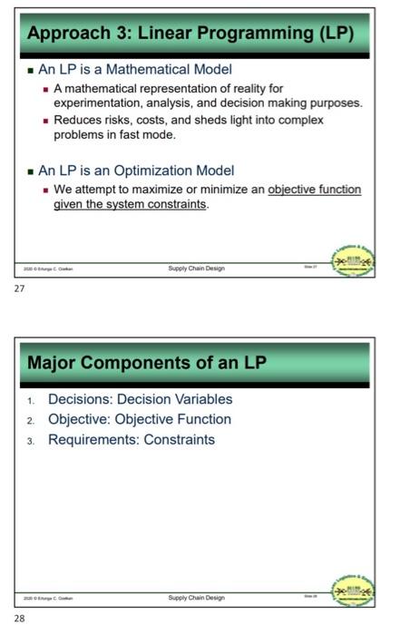 tables in its plants in Raleigh and Houston that must be shipped