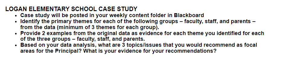  LOGAN ELEMENTARY SCHOOL CASE STUDY - Case study will be posted