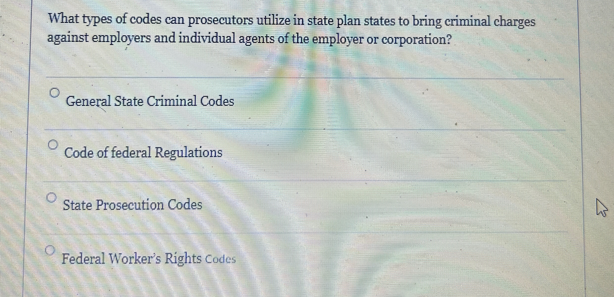  What types of codes can prosecutors utilize in state plan states