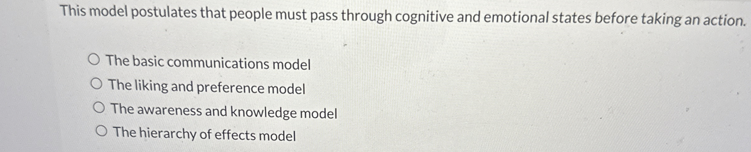  This model postulates that people must pass through cognitive and emotional