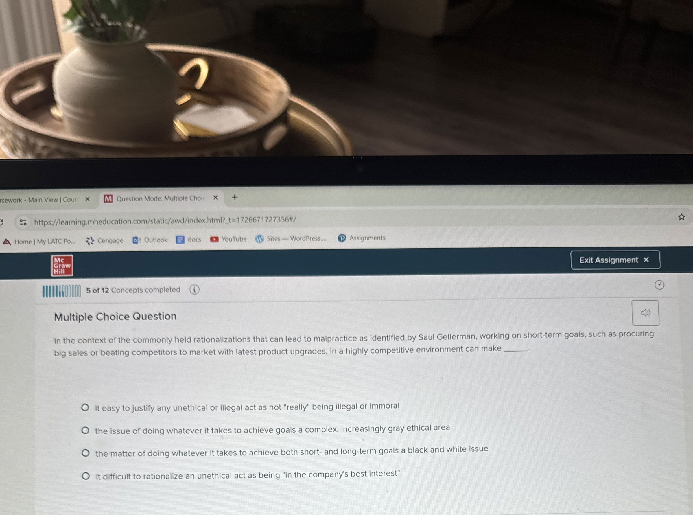  Multiple Choice Question In the context of the commonly held rationalizations