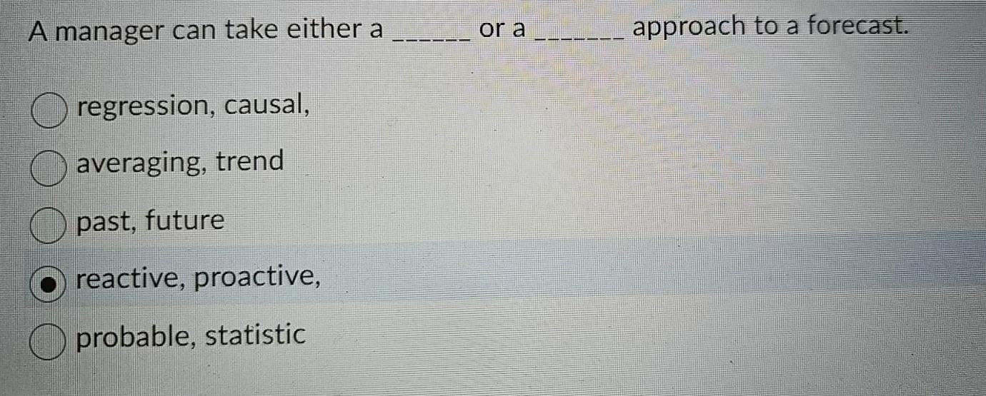  A manager can take either a or a approach to a