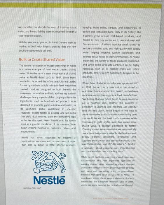 level, and not initially supply chain focused. How can the supply chain