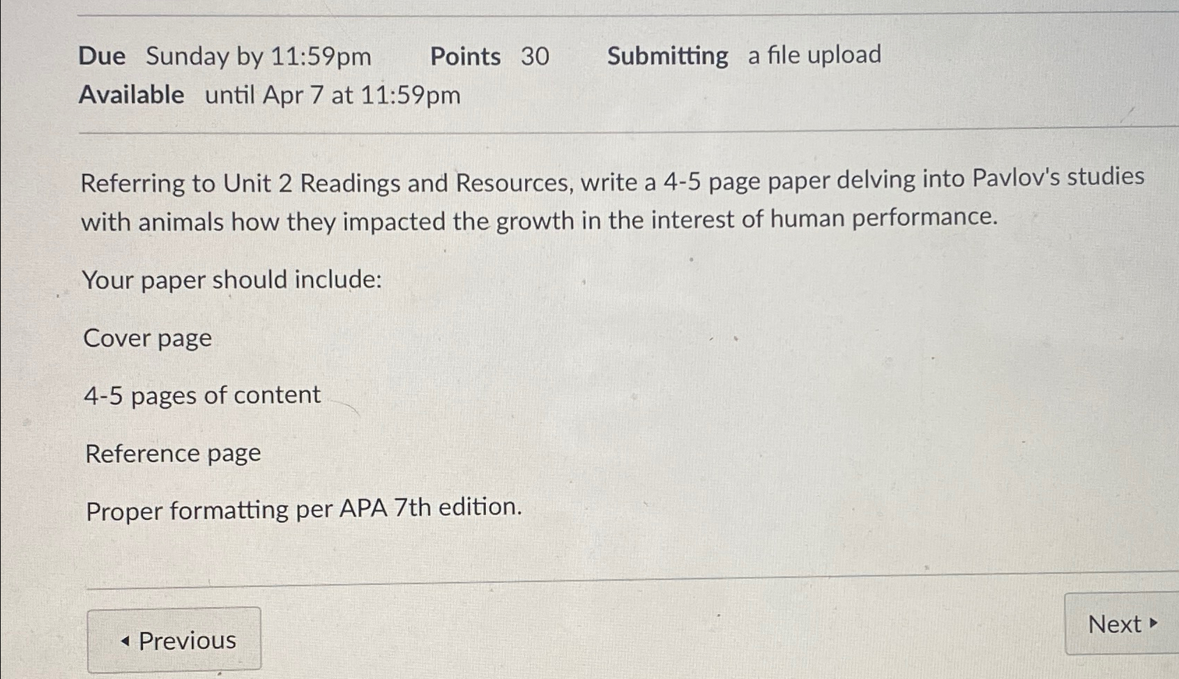  Due Sunday by 11:59 pm Points 30 Submitting a file upload