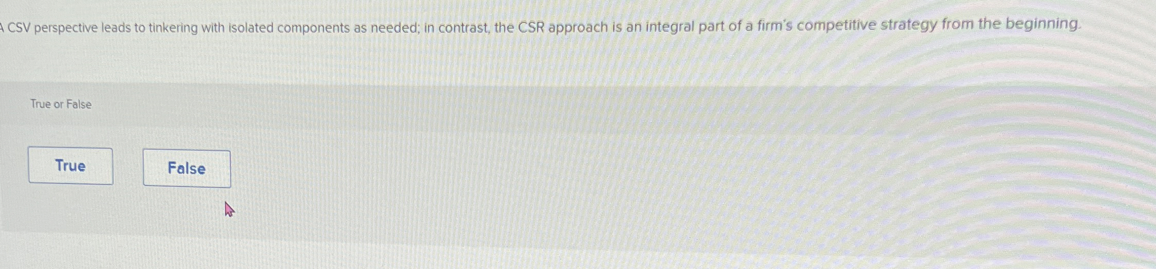  A CSV perspective leads to tinkering with isolated components as needed;