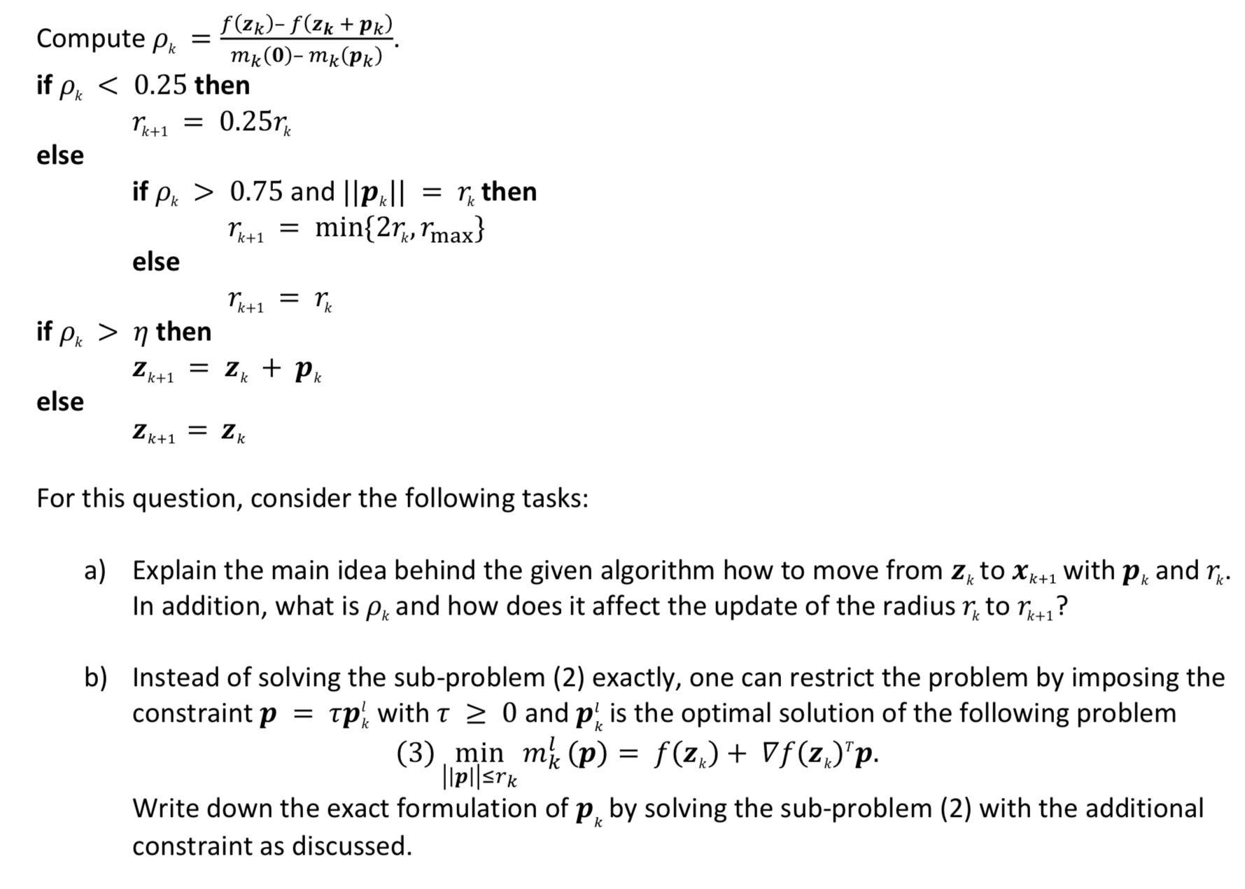  Consider the orthogonal distance regression (ODR) problem, which can be stated