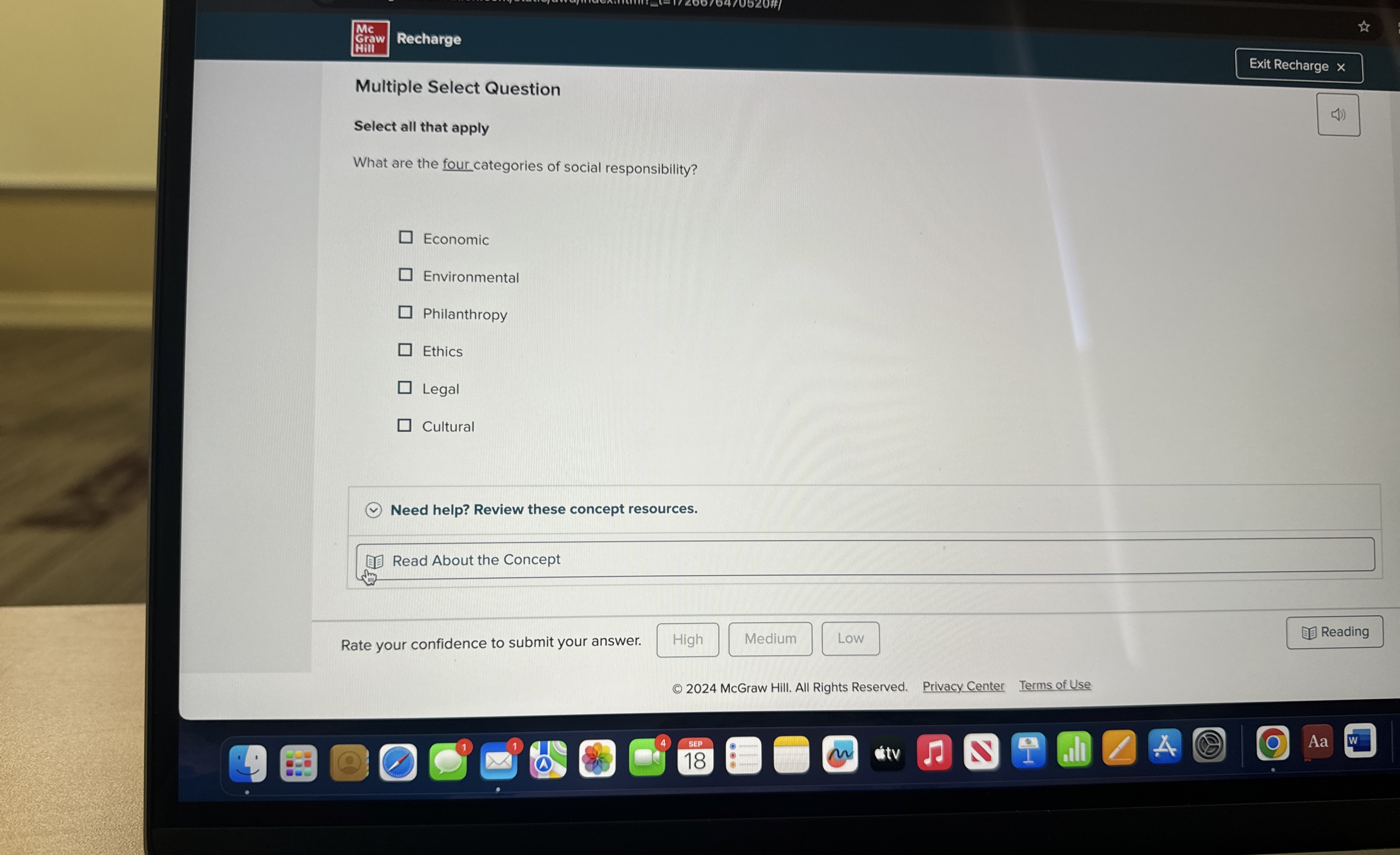  Multiple Select Question Select all that apply What are the four