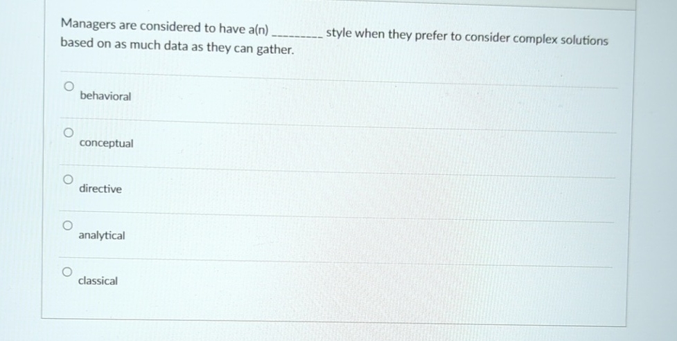  Managers are considered to have a(n) based on as much data