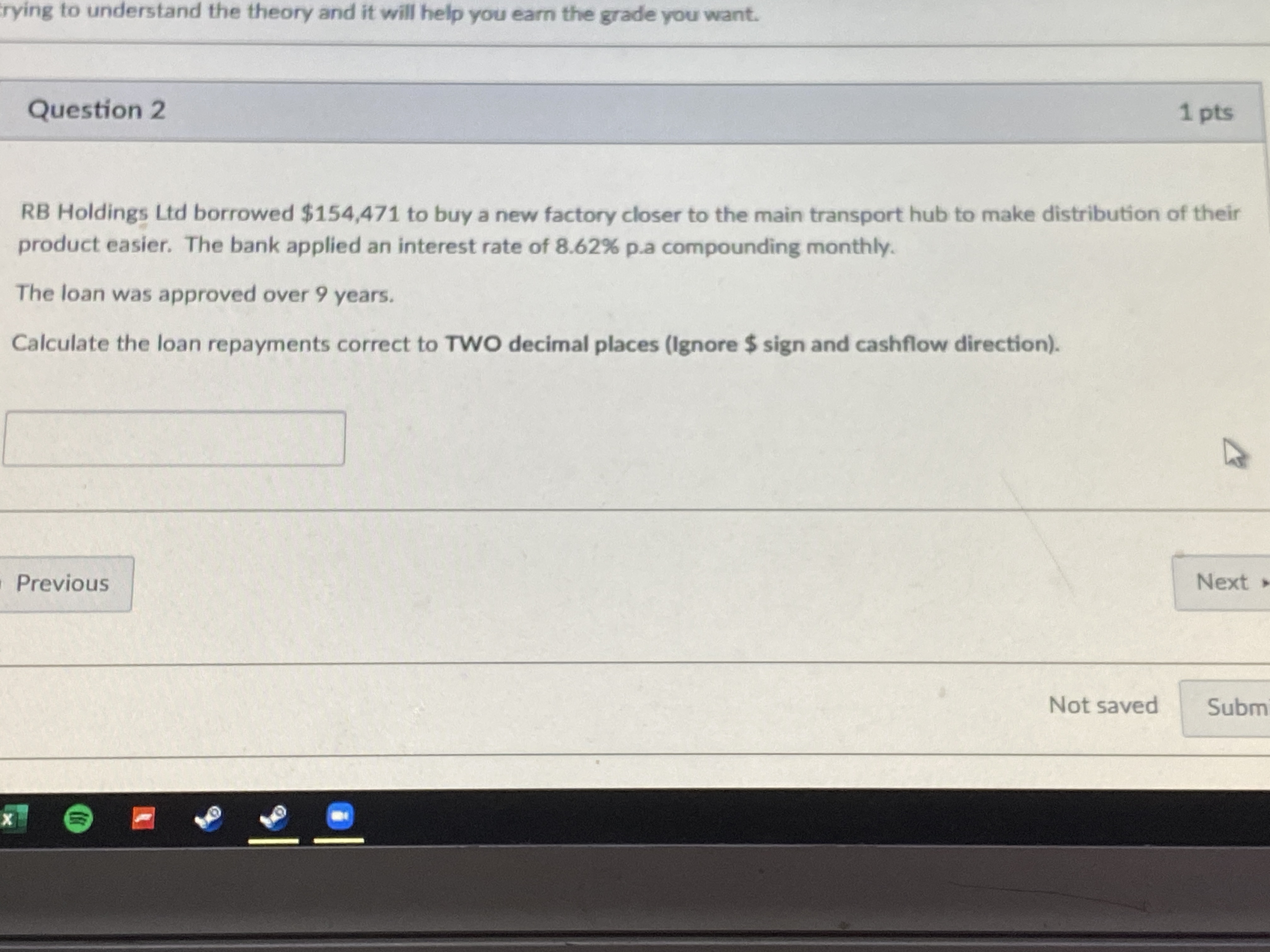  rying to understand the theory and it will help you earn