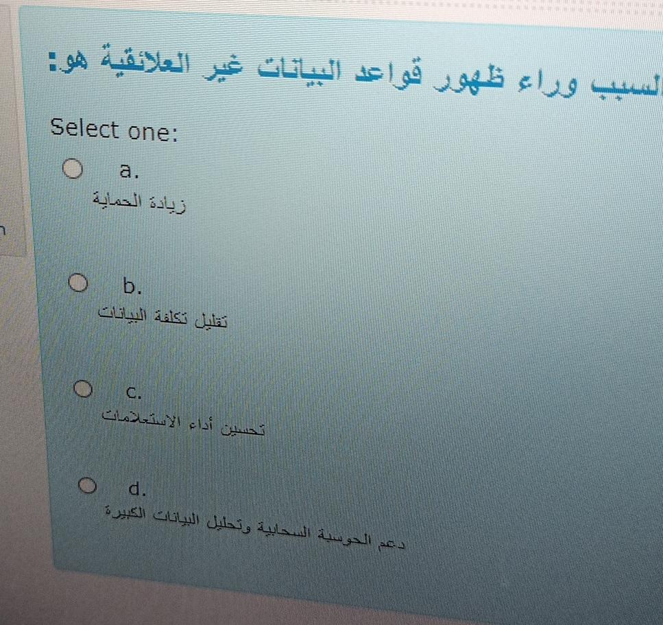  Select one: a. b. c. d. 