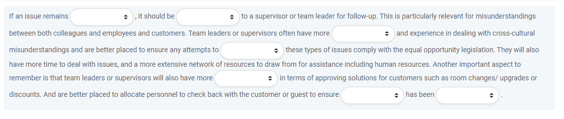  Resolve , authority , escalated , achieved , knowlegde , satisfaction