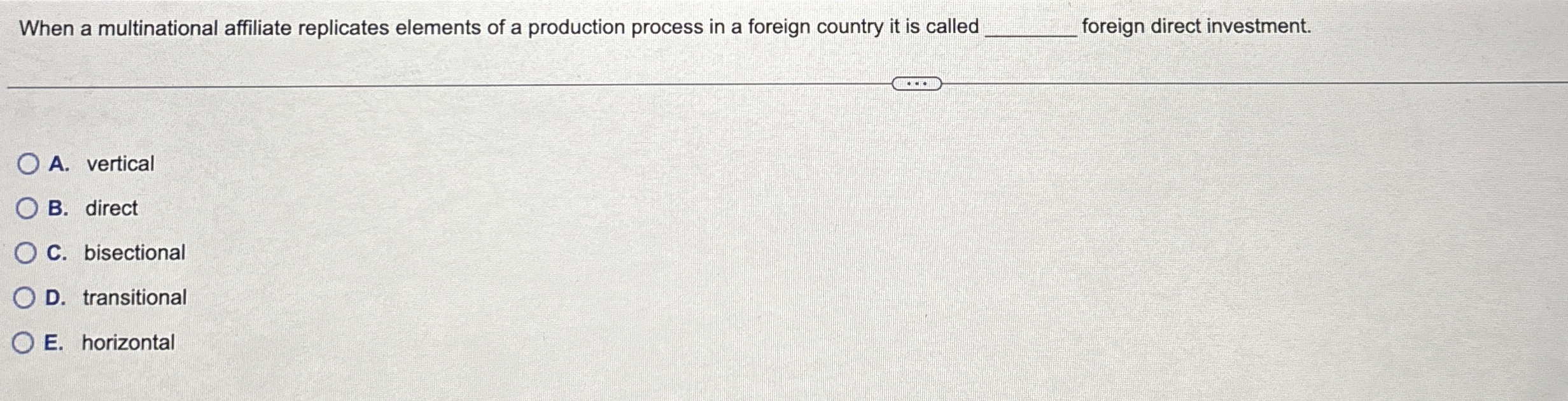  When a multinational affiliate replicates elements of a production process in