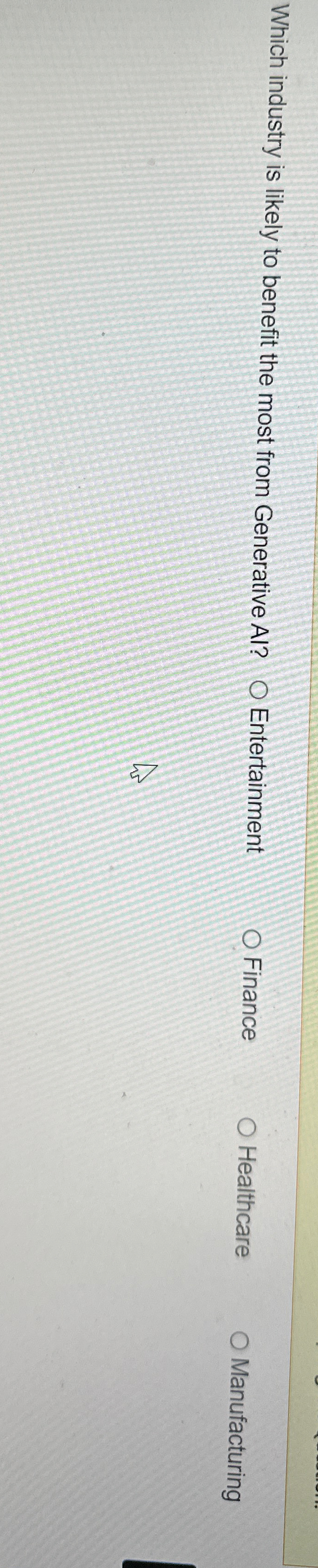  Which industry is likely to benefit the most from Generative Al?