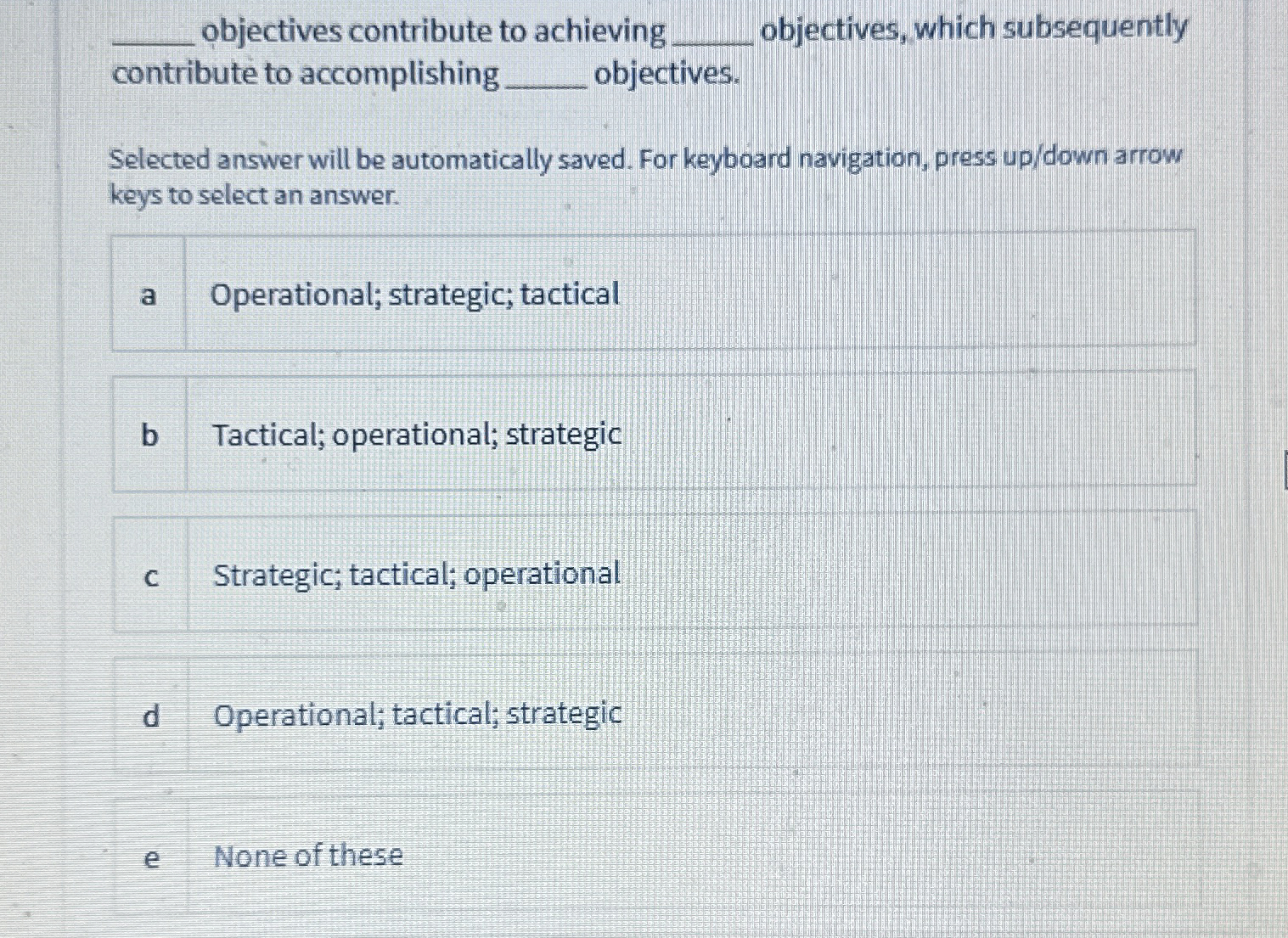  q, objectives contribute to achieving q, objectives, which subsequently contribute to