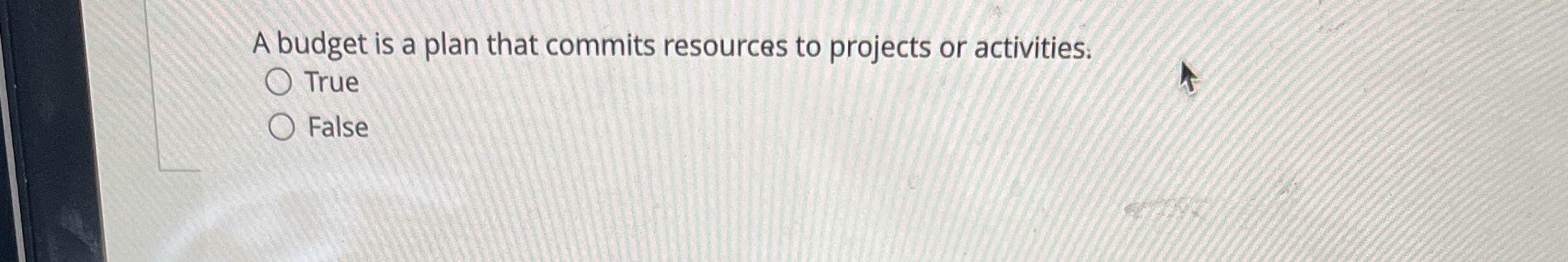 A budget is a plan that commits resources to projects or
