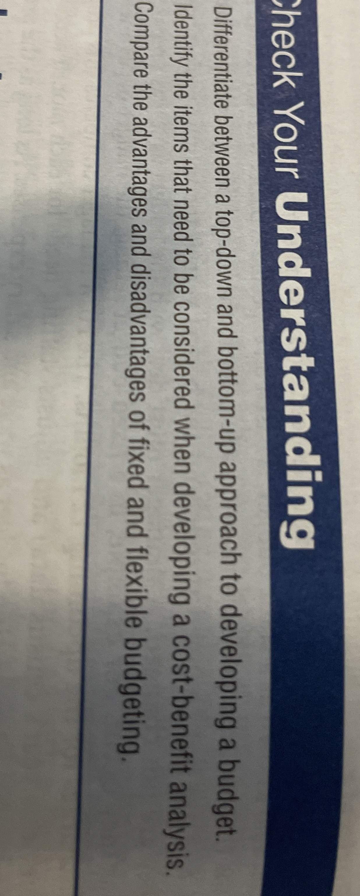  heck Your Understanding Differentiate between a top-down and bottom-up approach to