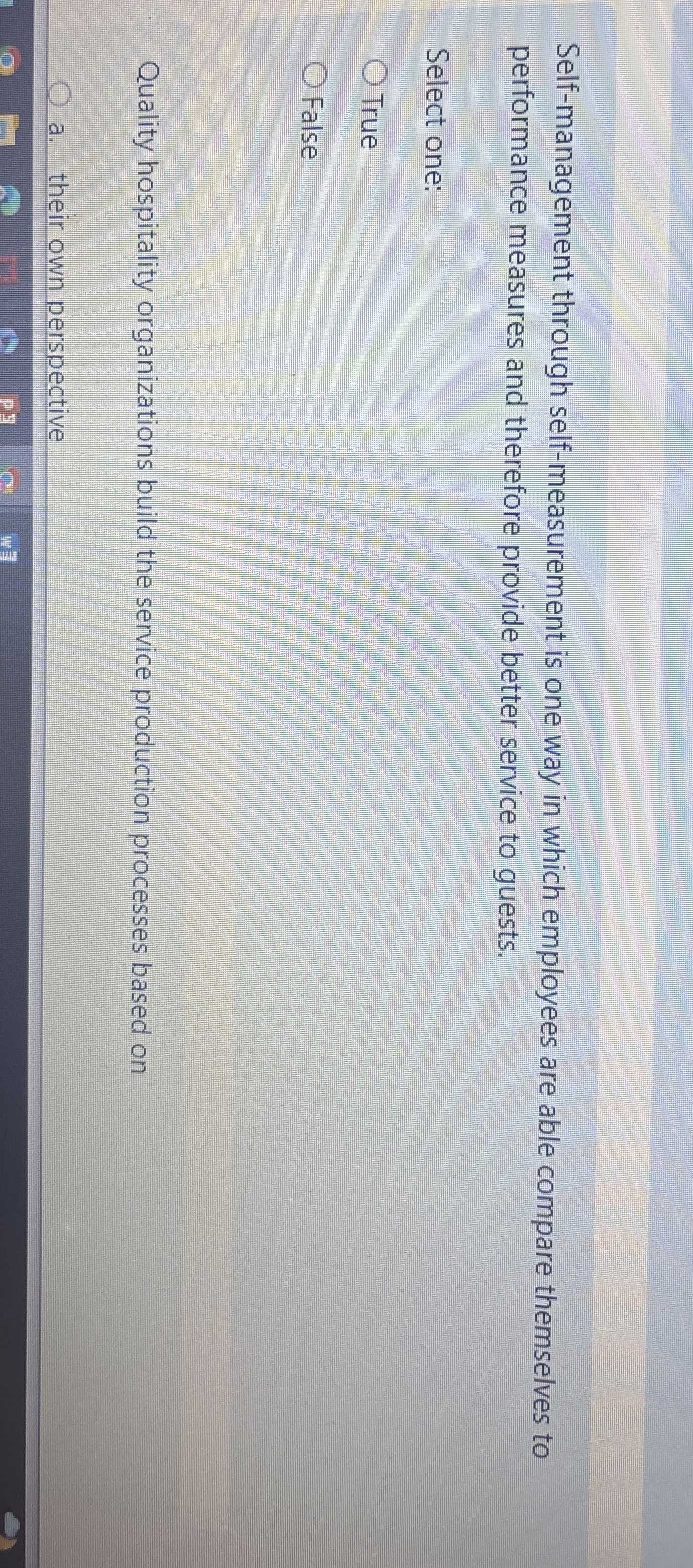  Self-management through self-measurement is one way in which employees are able