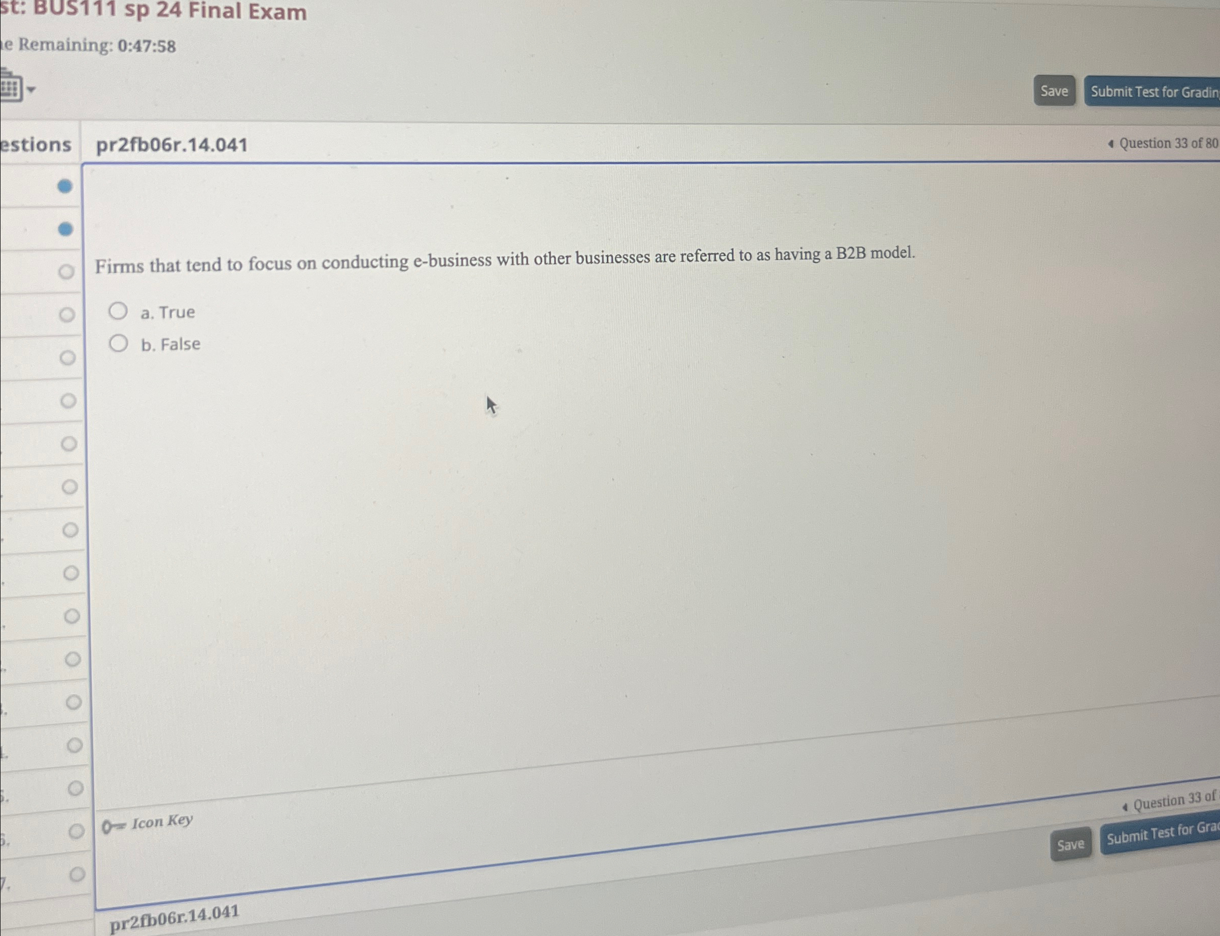  Remaining: 0:47:58 Save pr2fb06r.14.041 Question 33 of 80 Firms that tend