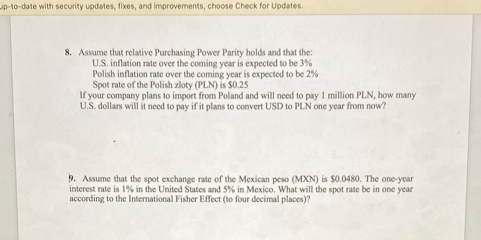  up-to-date with security updates, fixes, and improvements, choose Check for Updates.