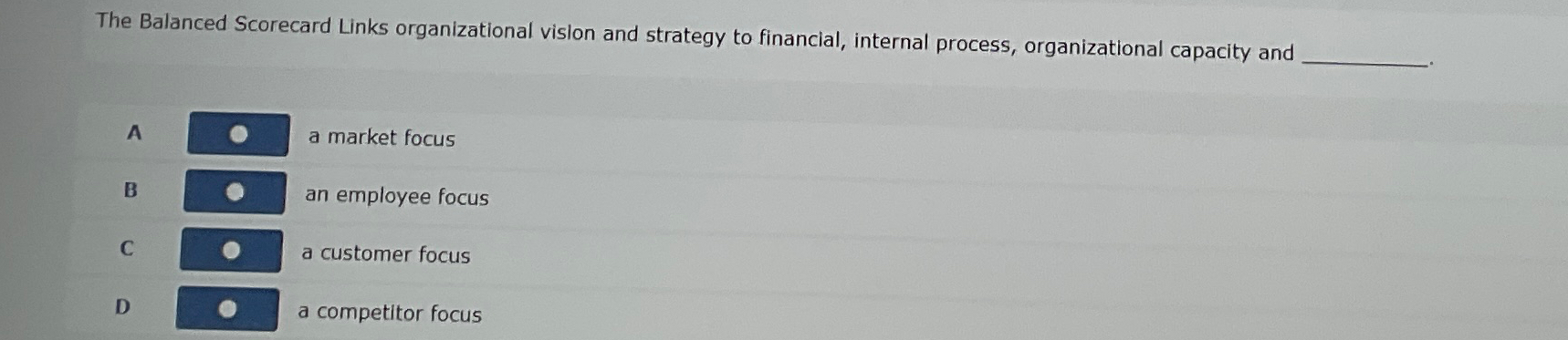  The Balanced Scorecard Links organizational vislon and strategy to financial, internal