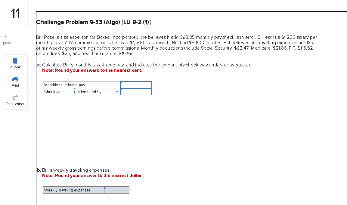 to calculate FIT for thisweekly period.) [Use "able 9.1). Note: Do not