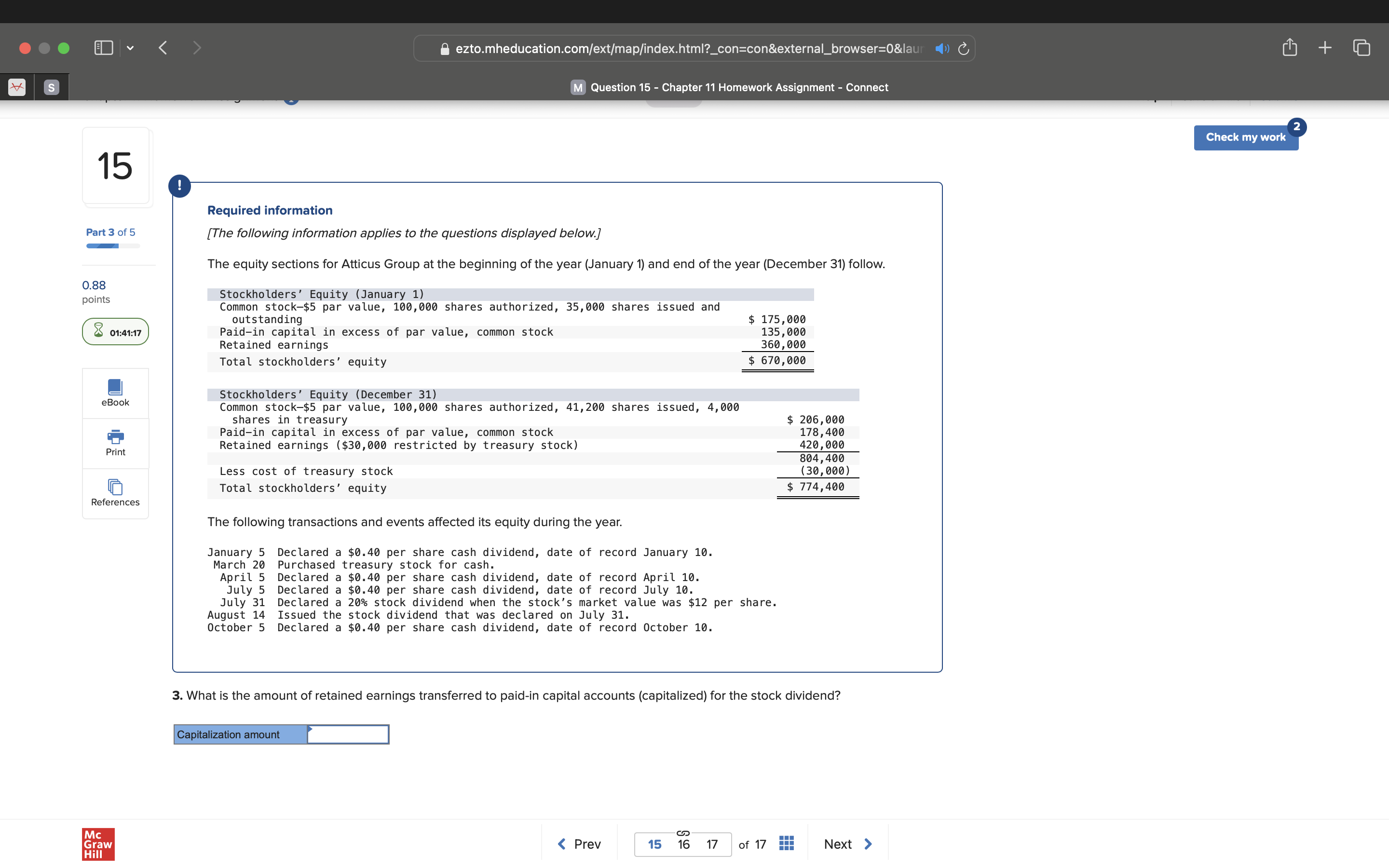 Chapter 11 Homework Assignment - Connect Chapter 11 Homework Assignment i Saved