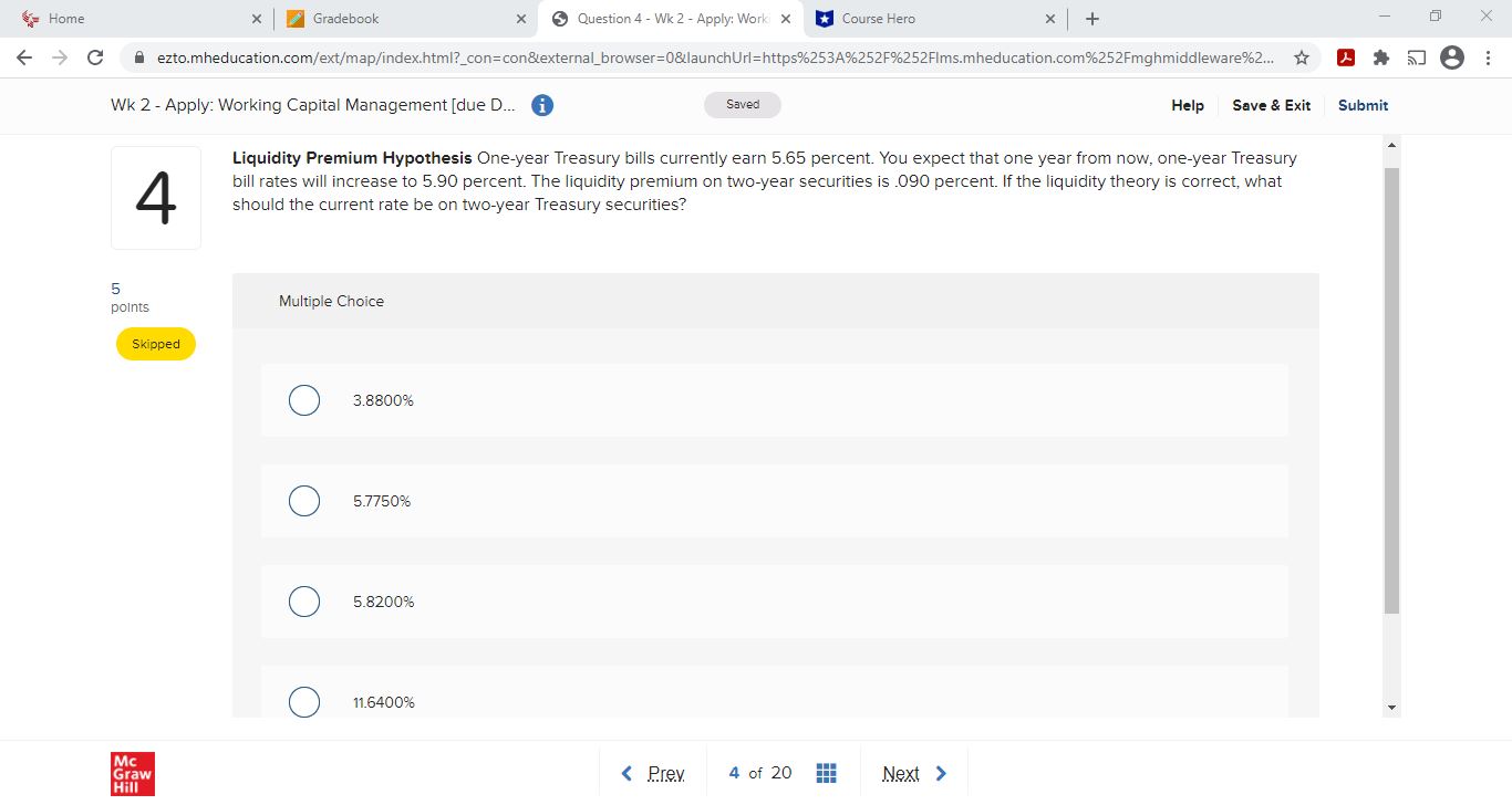 5 Question 2 - Wk 2 - Apply: Work X Course Hero
