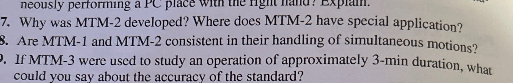  Why was MTM-2 developed? Where does MTM-2 have special application? 