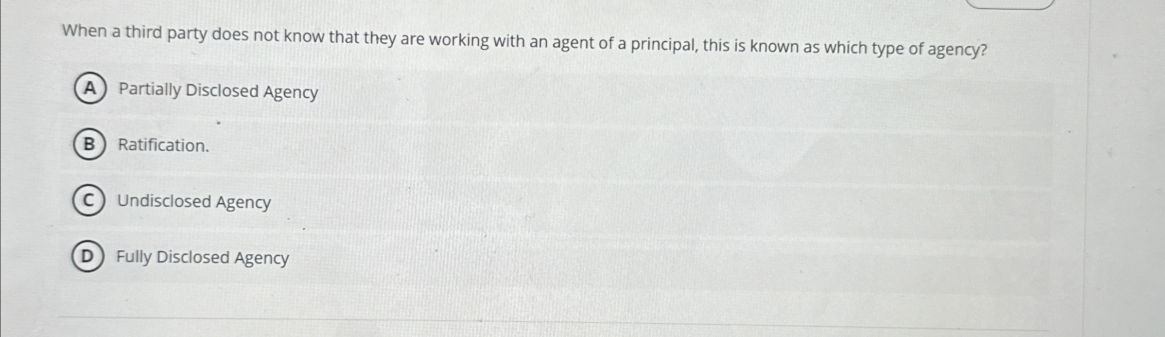  When a third party does not know that they are working