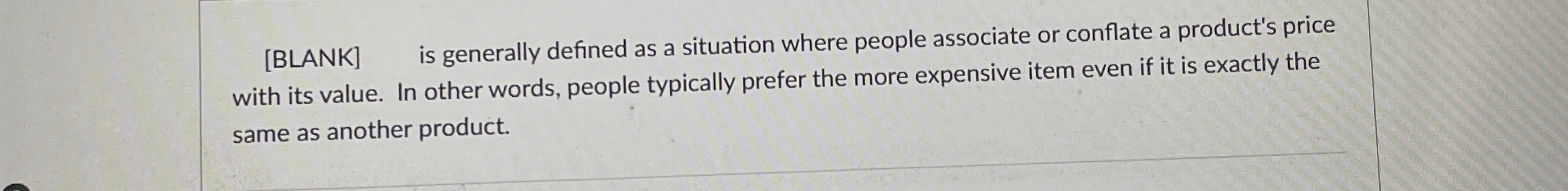  [BLANK] is generally defined as a situation where people associate or