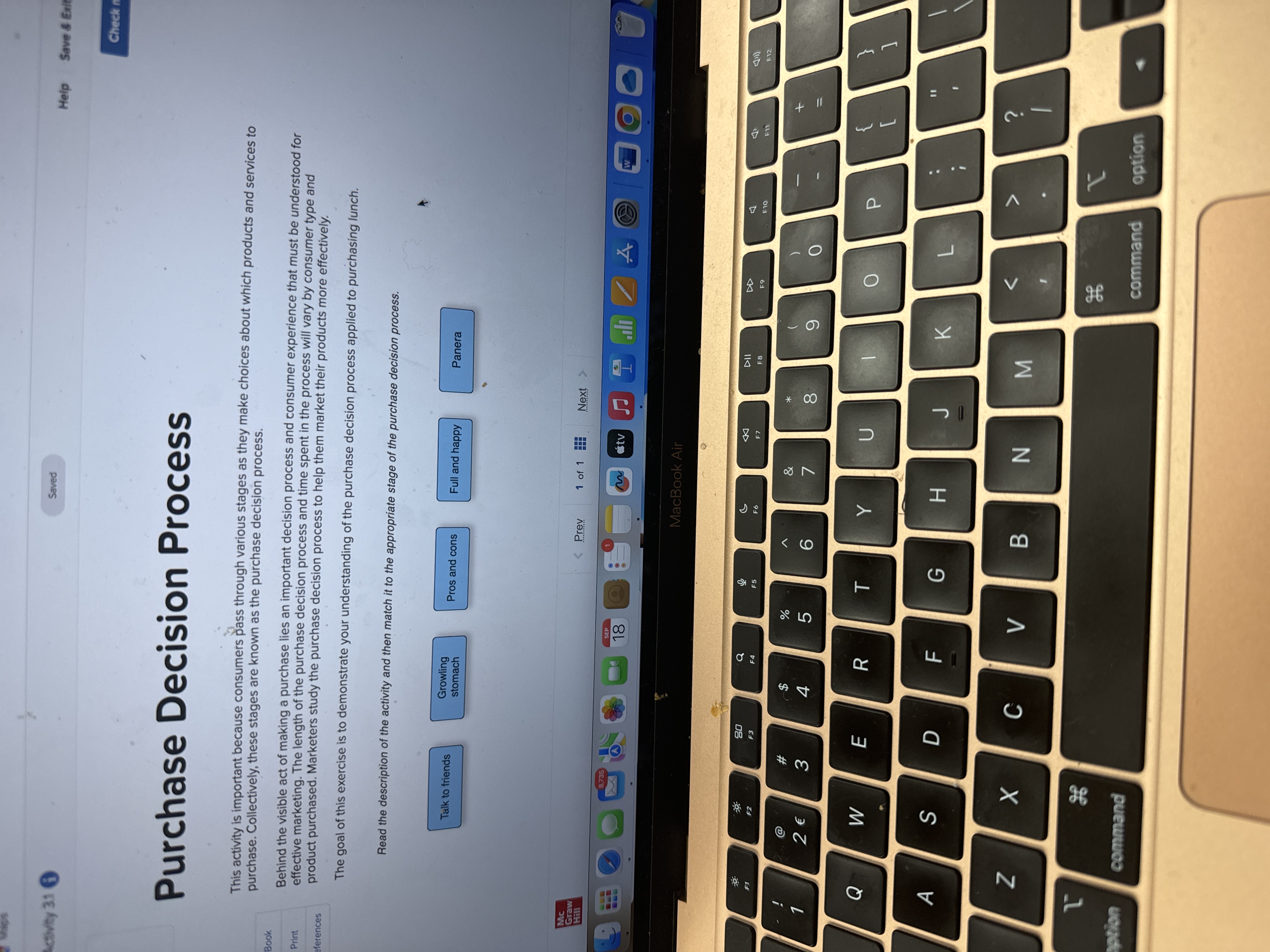  Saved Help Save s Exit Check a Purchase Decision Process purchase.